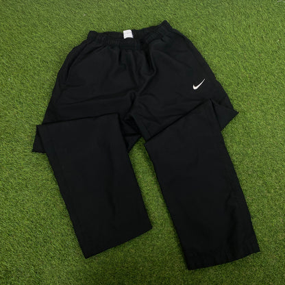 00s Nike Piping Tracksuit Jacket + Joggers Set Black Large