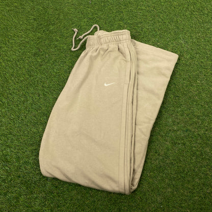 00s Nike Cotton Joggers Brown XS