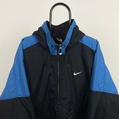 90s Nike Heavyweight Puffer Coat Jacket Black Large