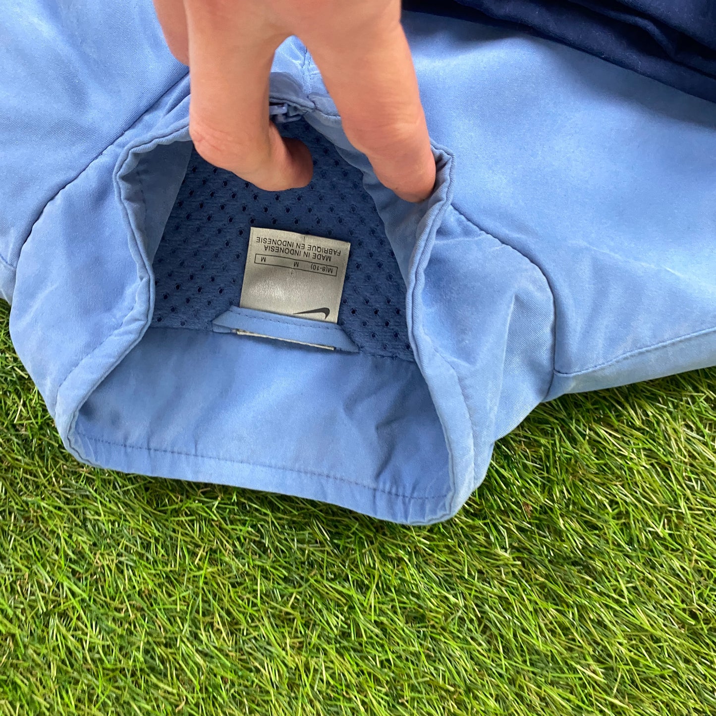 00s Nike Windbreaker Jacket + Joggers Set Blue Womens Medium