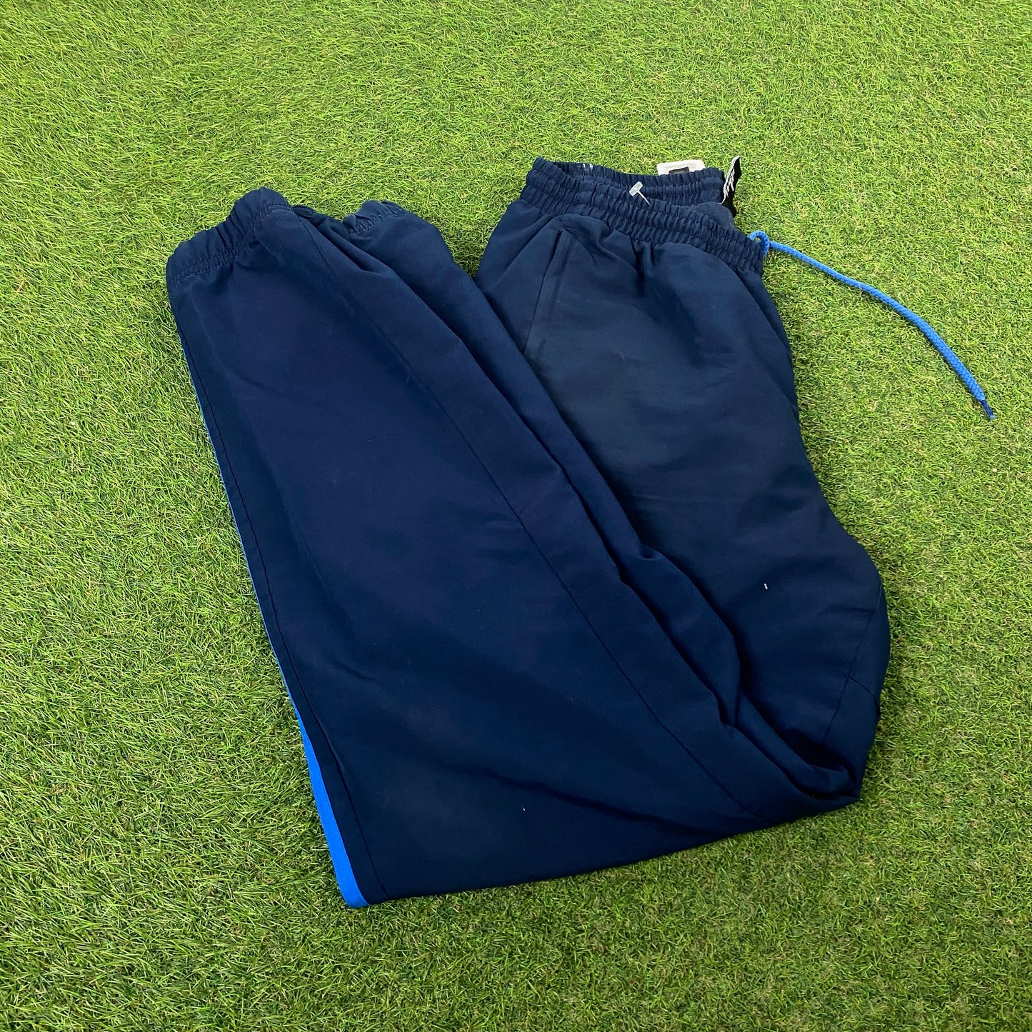 00s Adidas Piping Joggers Blue Medium