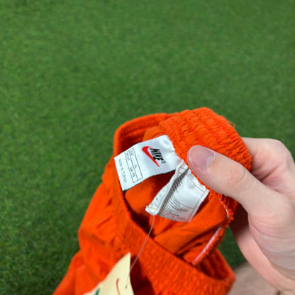 90s Nike Cotton Shorts Orange XS
