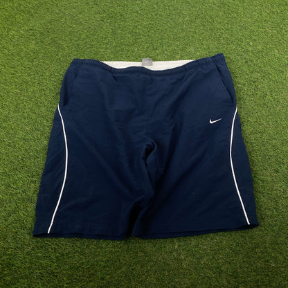00s Nike Piping Shorts Blue Large