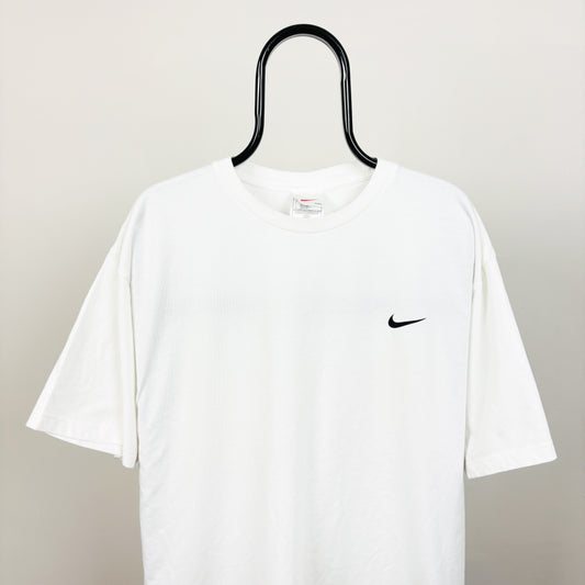90s Nike Swoosh T-Shirt White XXL
