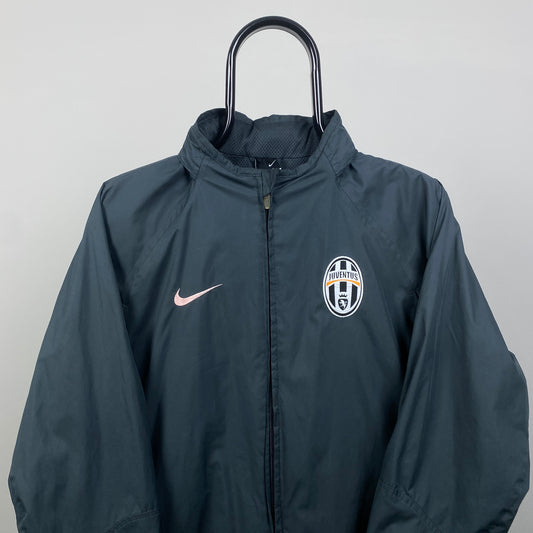 00s Nike Juventus T90 Windbreaker Jacket Grey Small