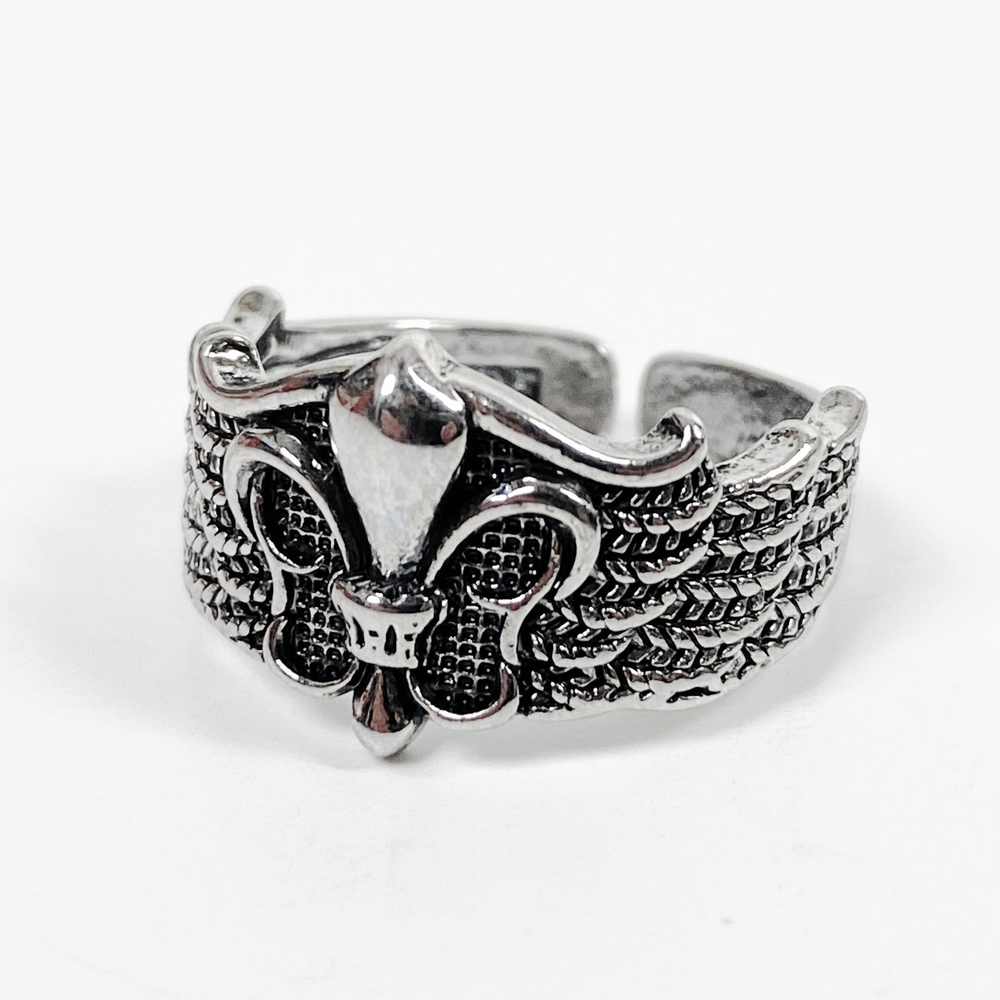 Retro Adjustable Antique Wing Ring Silver