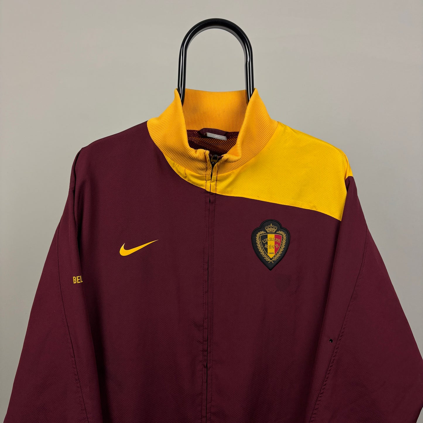 00s Nike Belgium Windbreaker Jacket Red Large