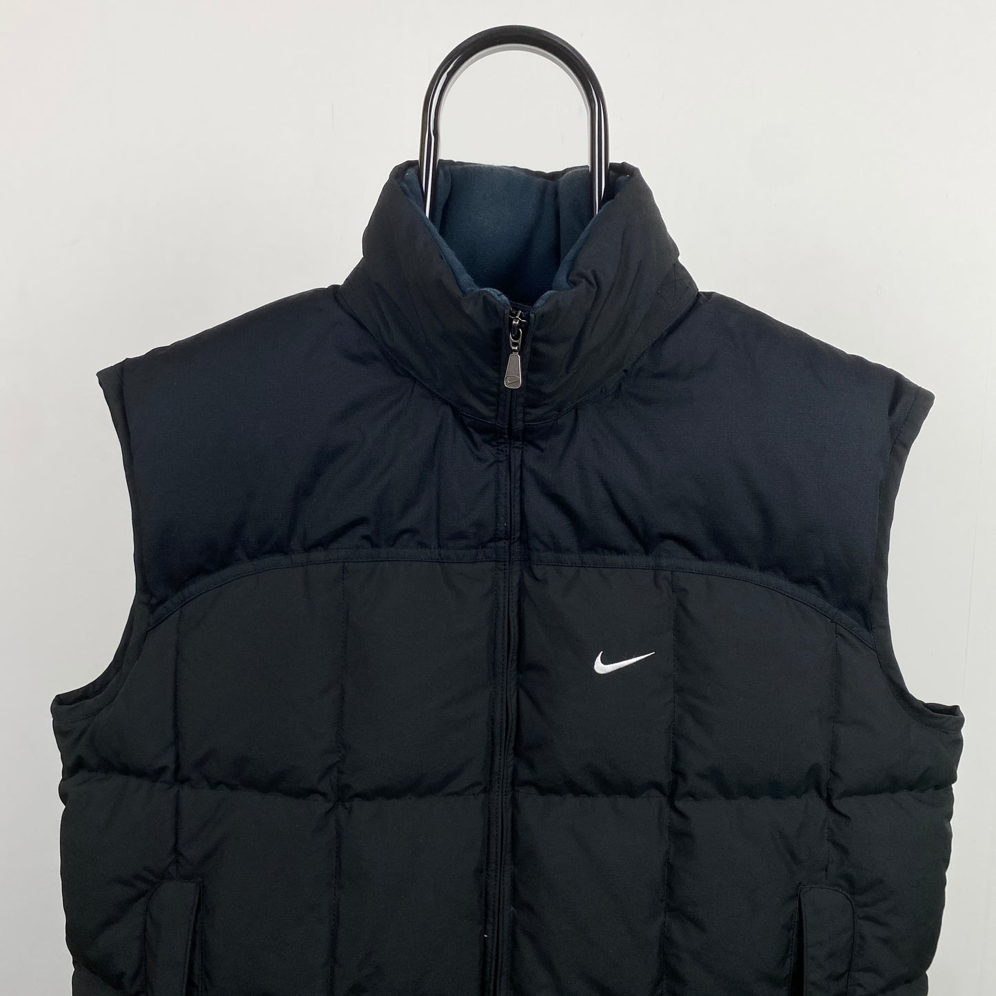 00s Nike Puffer Gilet Jacket Black Large