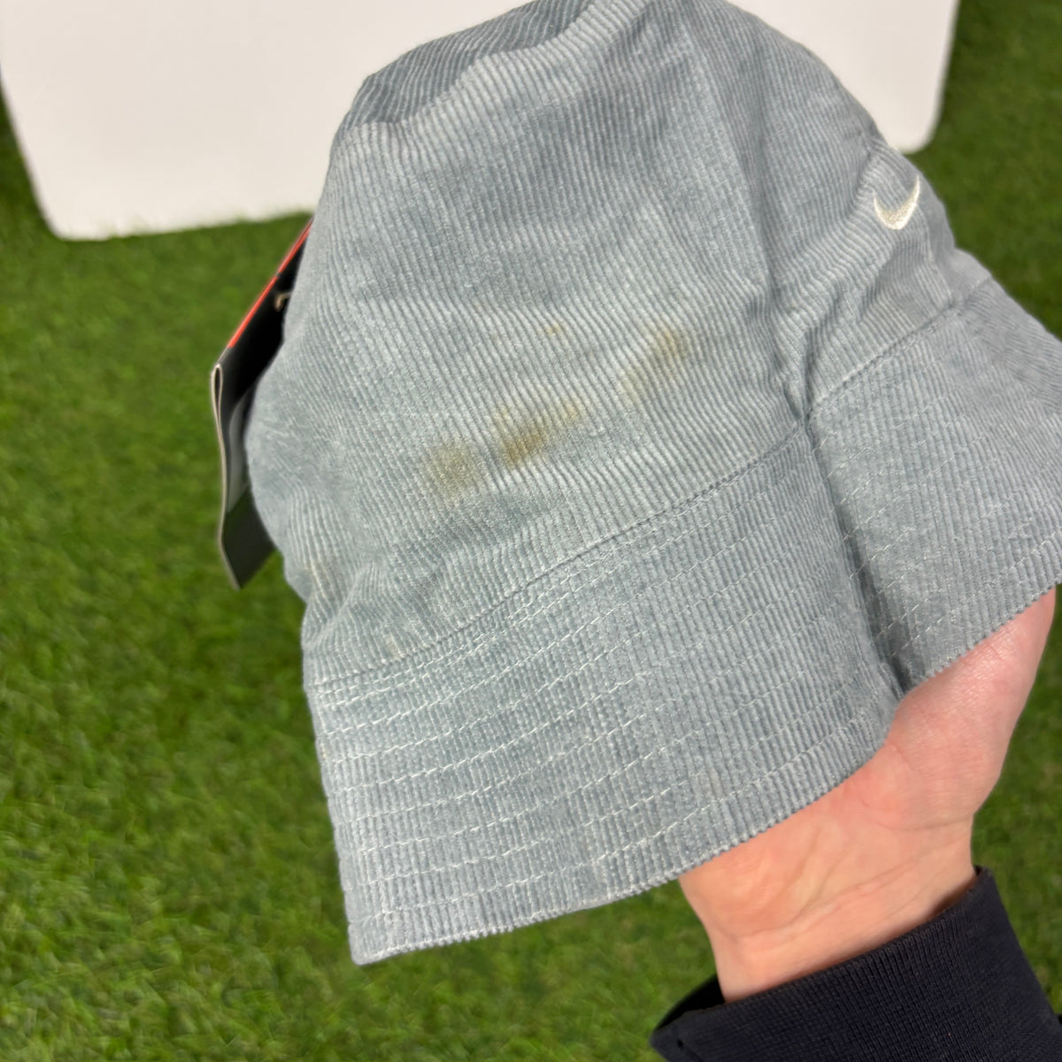00s Nike Reversible Plaid Bucket Hat Blue