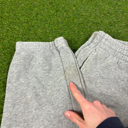 00s Nike Wide Leg Cotton Joggers Grey Medium