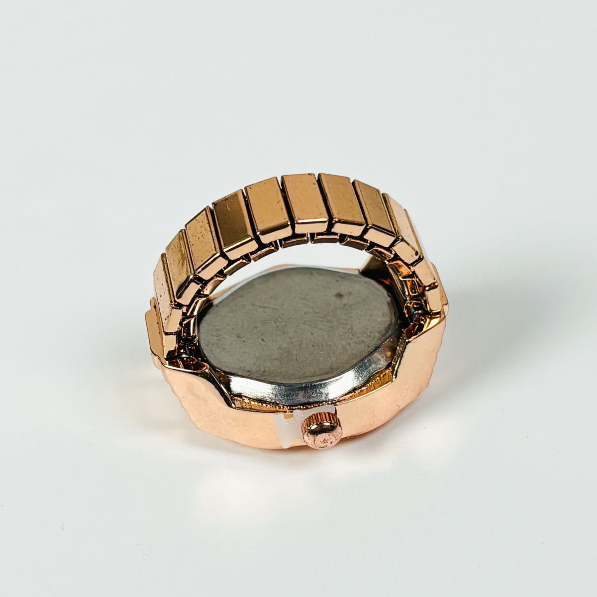 Vintage Heart Watch Ring Rose Gold