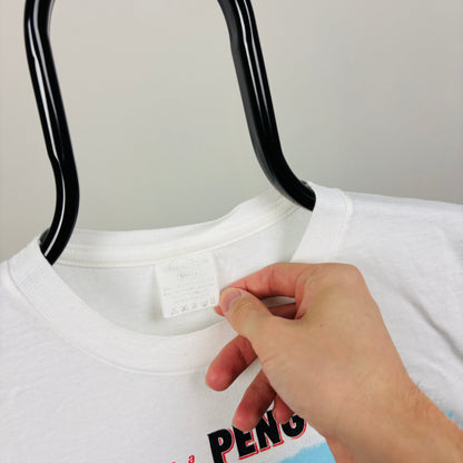 90s Penguin Biscuit T-Shirt White Small