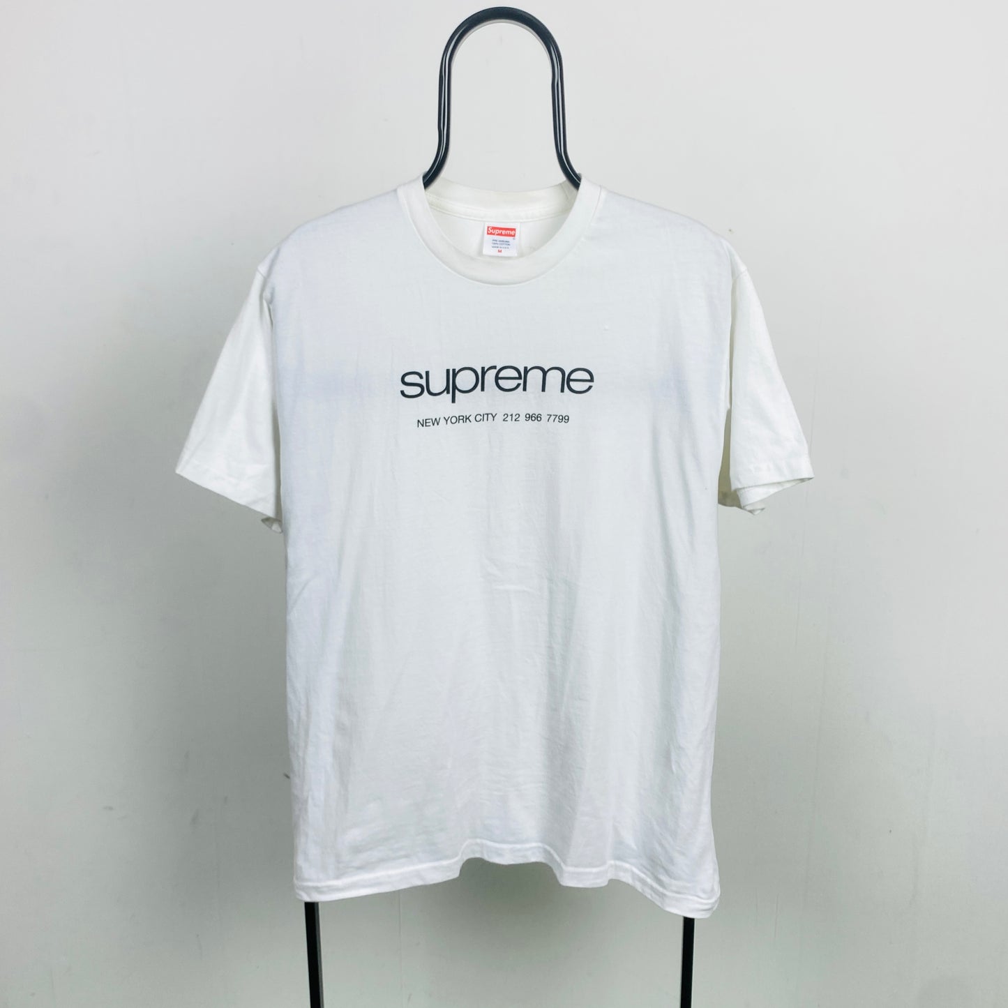 Retro Supreme T-Shirt White Medium