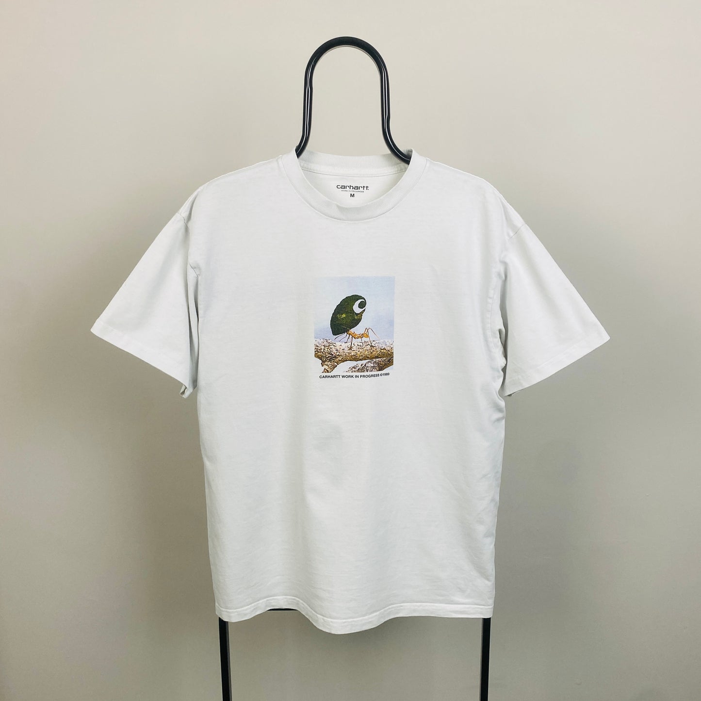00s Carhartt Antleaf T-Shirt White Medium