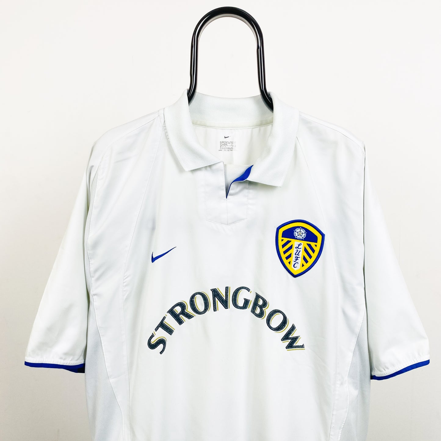 00s Nike Leeds United Football Shirt T-Shirt White XXL