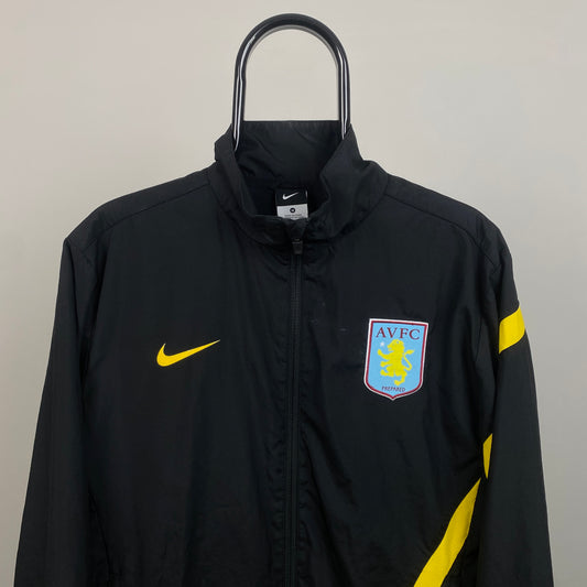 00s Nike Aston Villa Windbreaker Jacket Black Medium