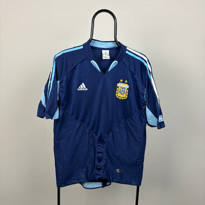 00s Adidas Argentina Football Shirt T-Shirt Blue XL
