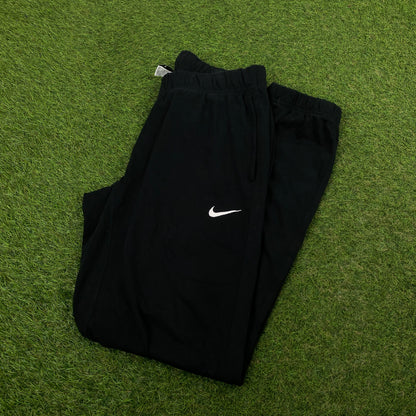 00s Nike Wide Leg Cotton Joggers Black Medium