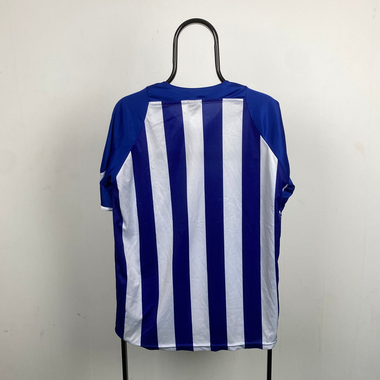 Retro 90s Porto Fan Style Football Shirt T-Shirt Blue XL