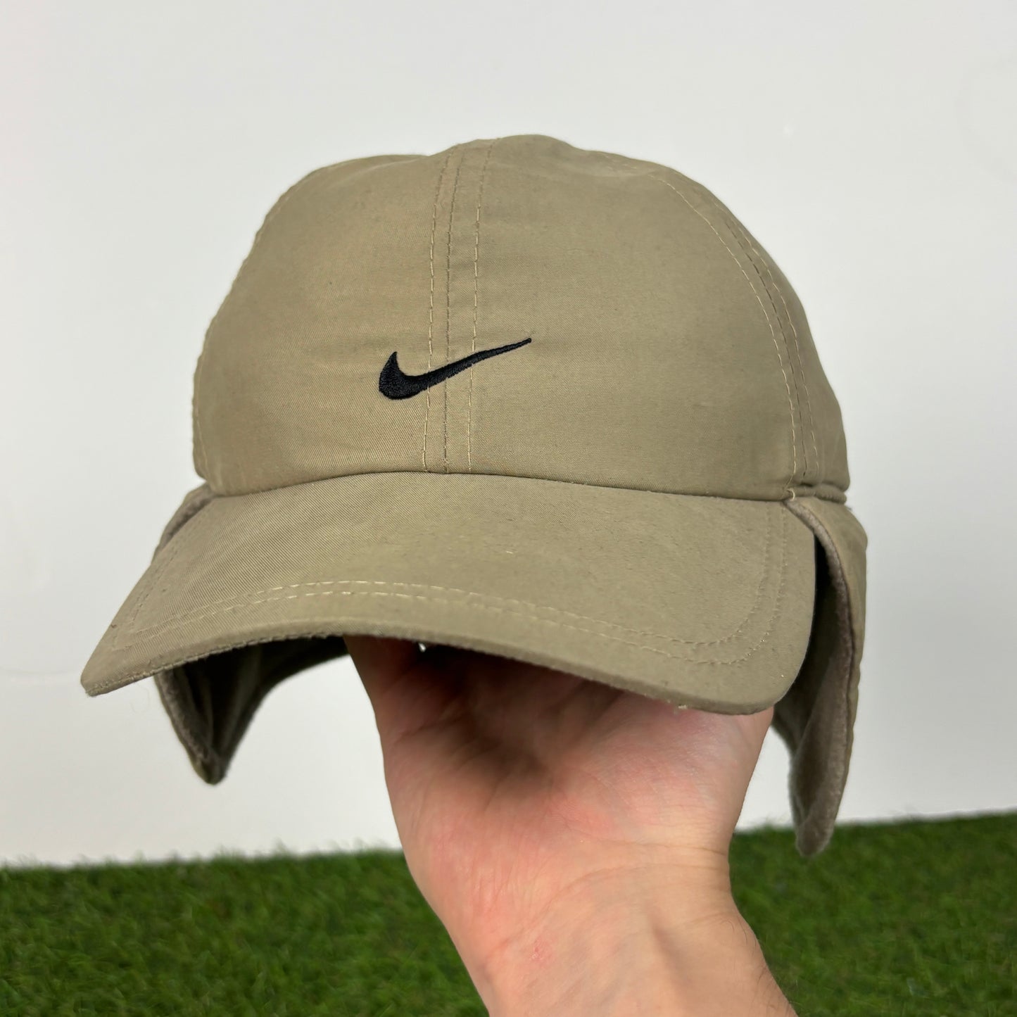 00s Nike Fleece Ear Flap Hat Brown