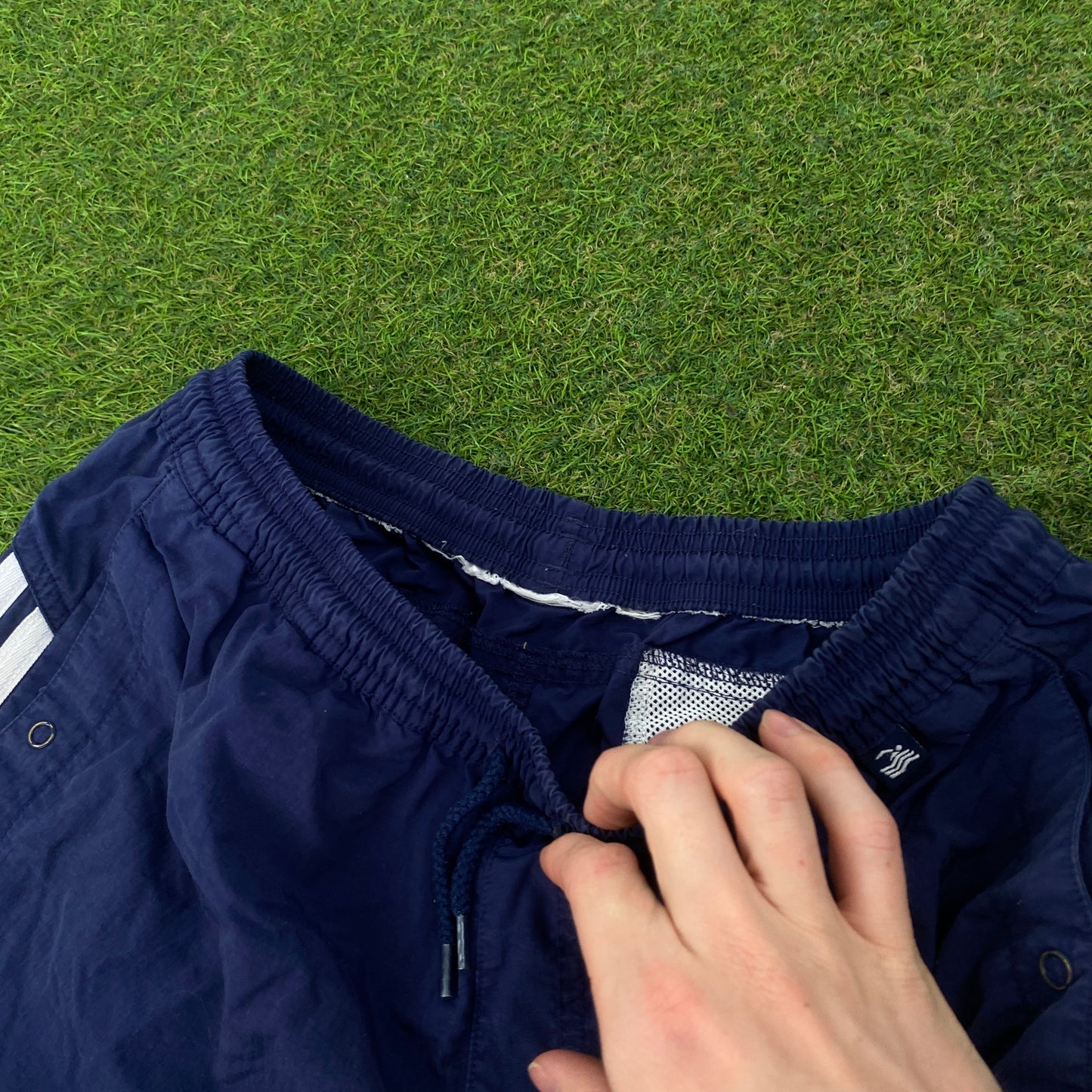 00s Adidas Swim Shorts Blue Small
