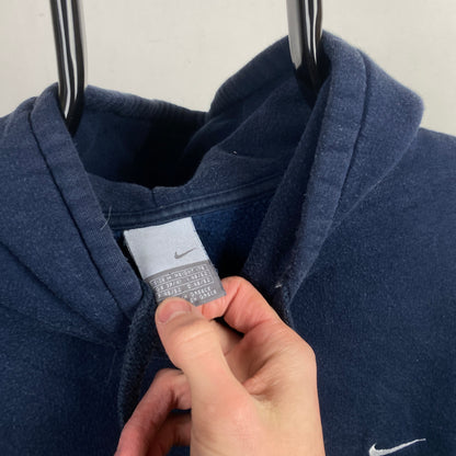 00s Nike Heavyweight Hoodie Blue Medium