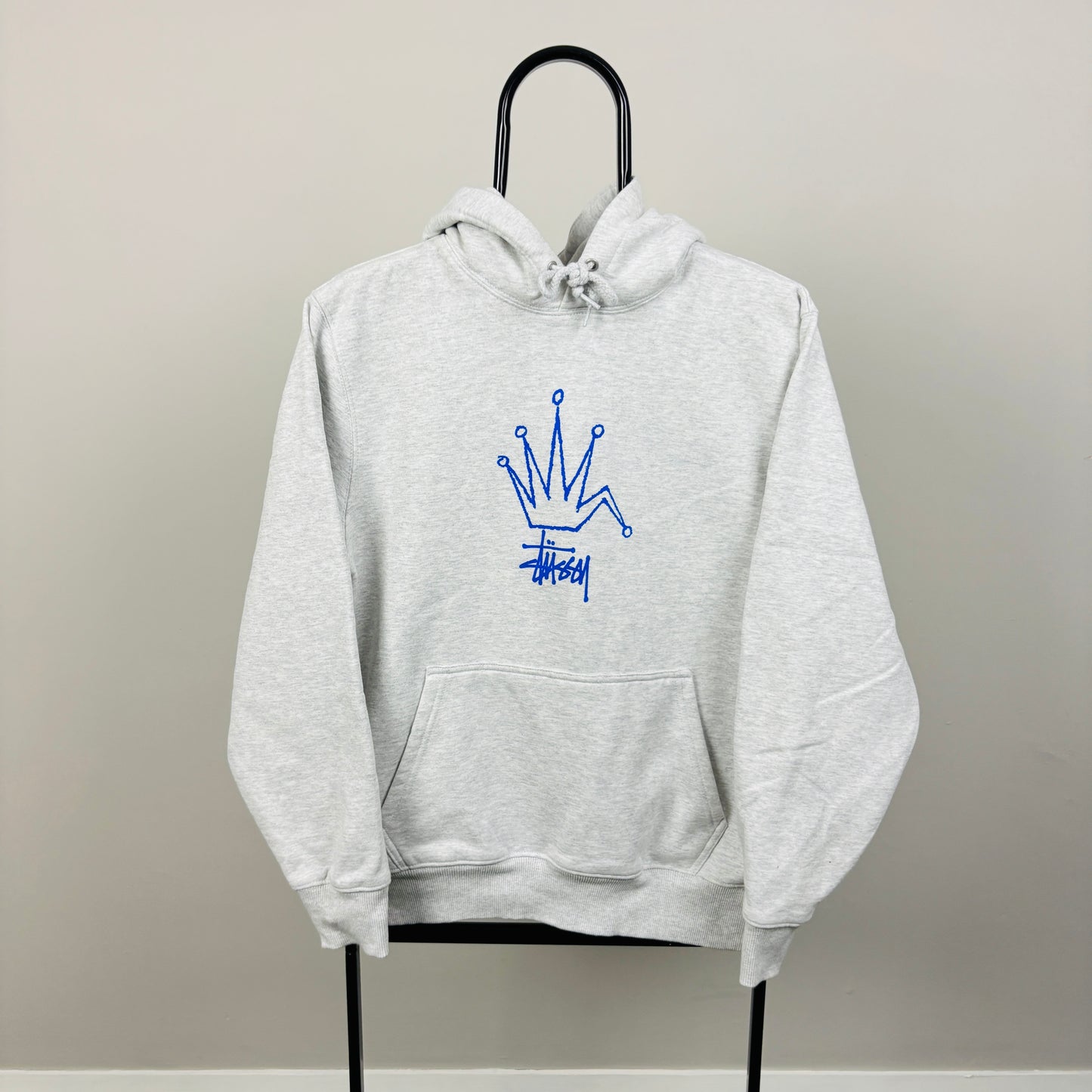 00s Stussy Hoodie Grey Small