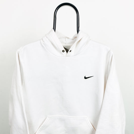 90s Nike Hoodie White Small