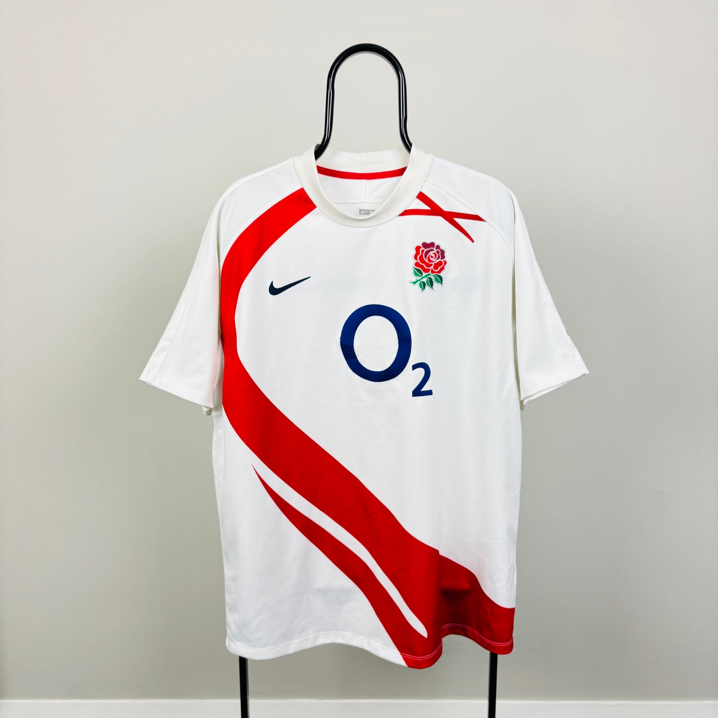 00s Nike England Rugby T-Shirt White XL