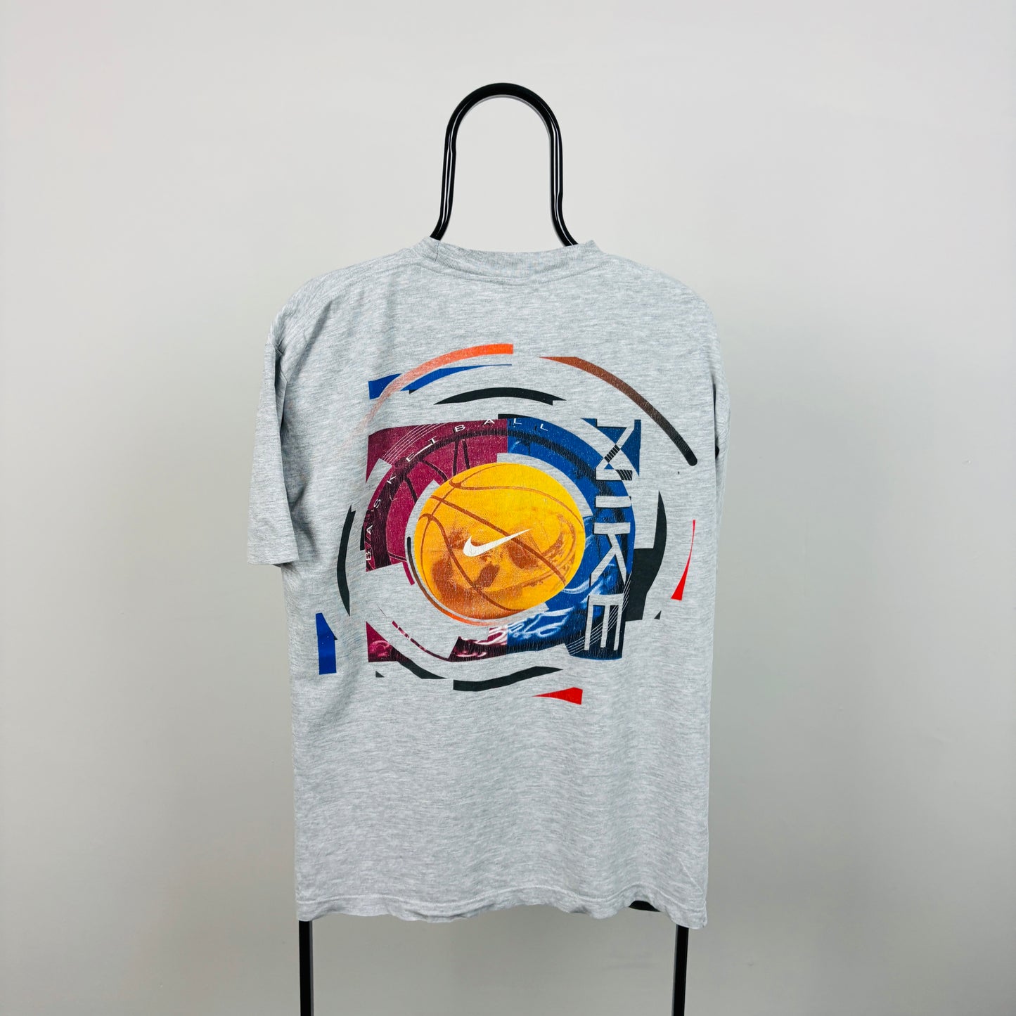 90s Nike Basketball T-Shirt Grey Medium