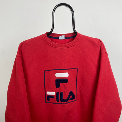 Retro Fila Sweatshirt Red Small