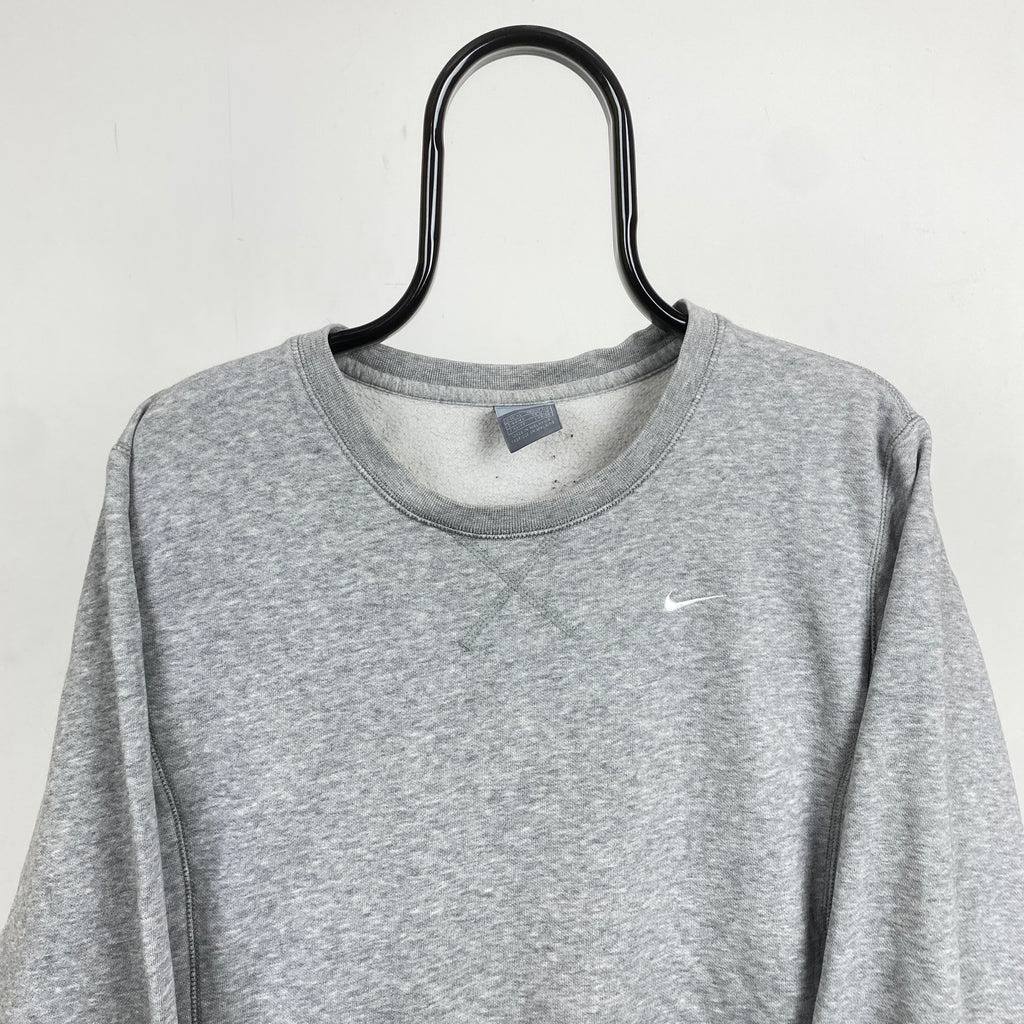 00s Nike Sweatshirt Grey Womens XL