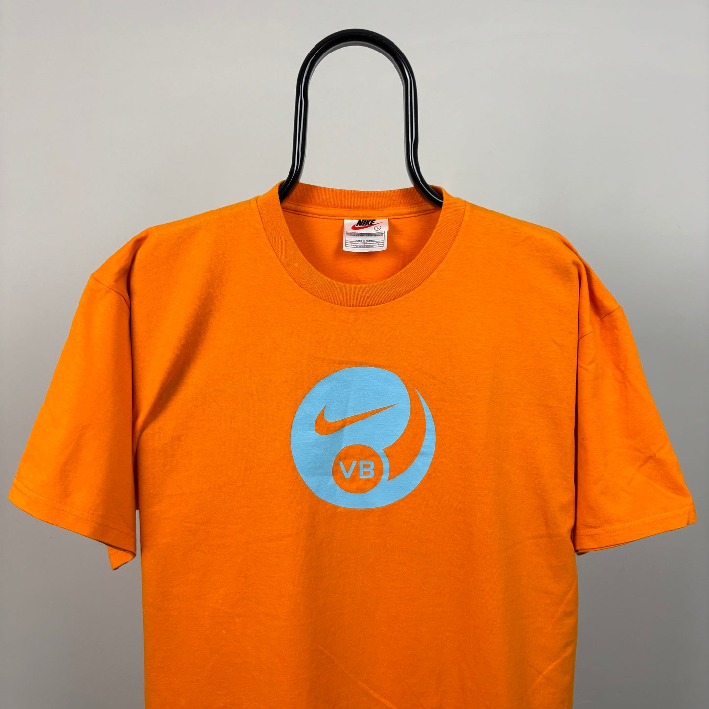 90s Nike Volleyball T-Shirt Orange Large
