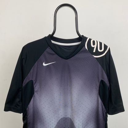 00s Nike T90 Football Shirt T-Shirt Black XL