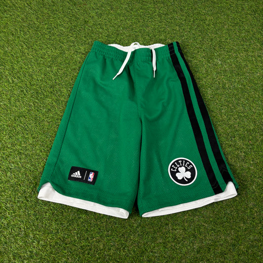 00s Adidas Boston Celtics Basketball Shorts Green XS