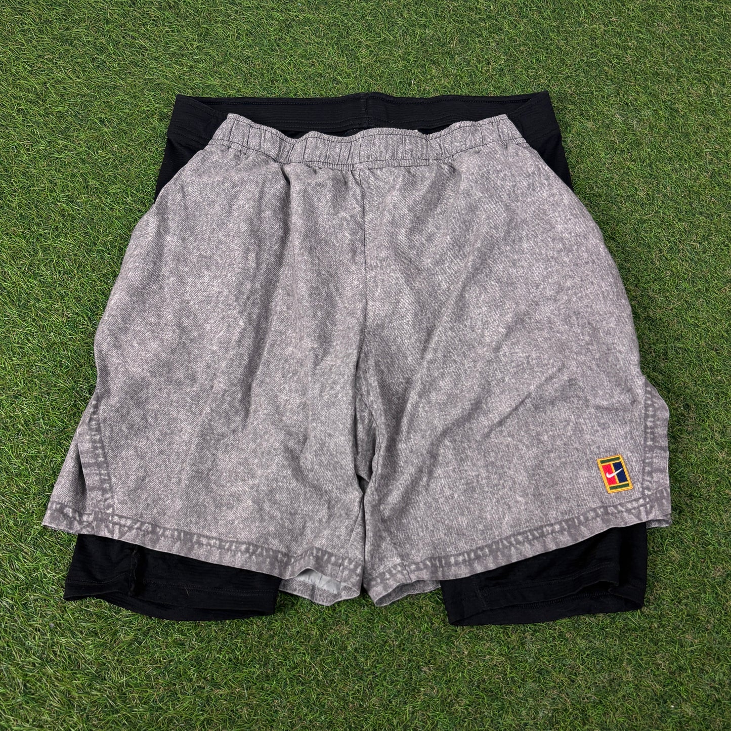 00s Nike Challenge Court Tennis Shorts Grey Small