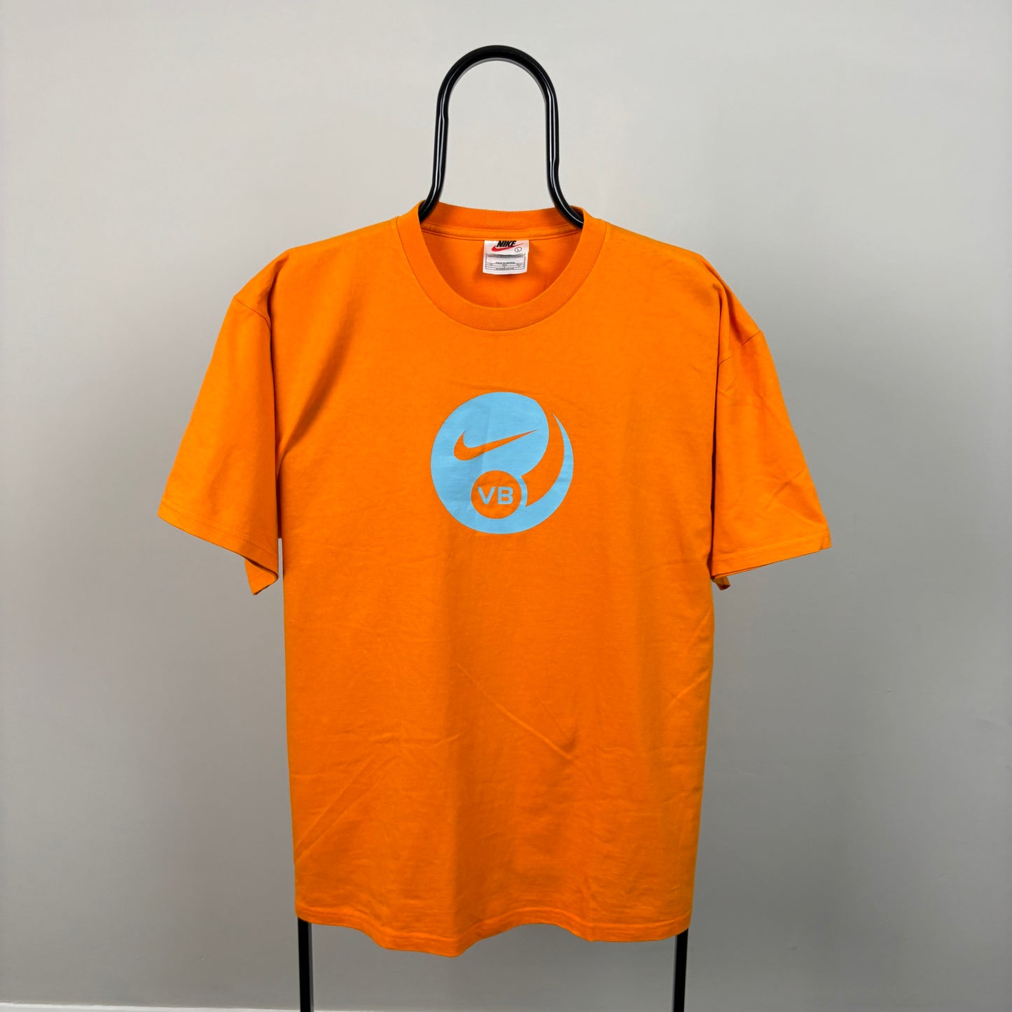 90s Nike Volleyball T-Shirt Orange Large