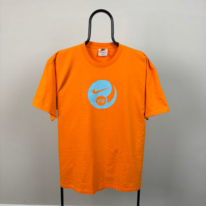 90s Nike Volleyball T-Shirt Orange Large