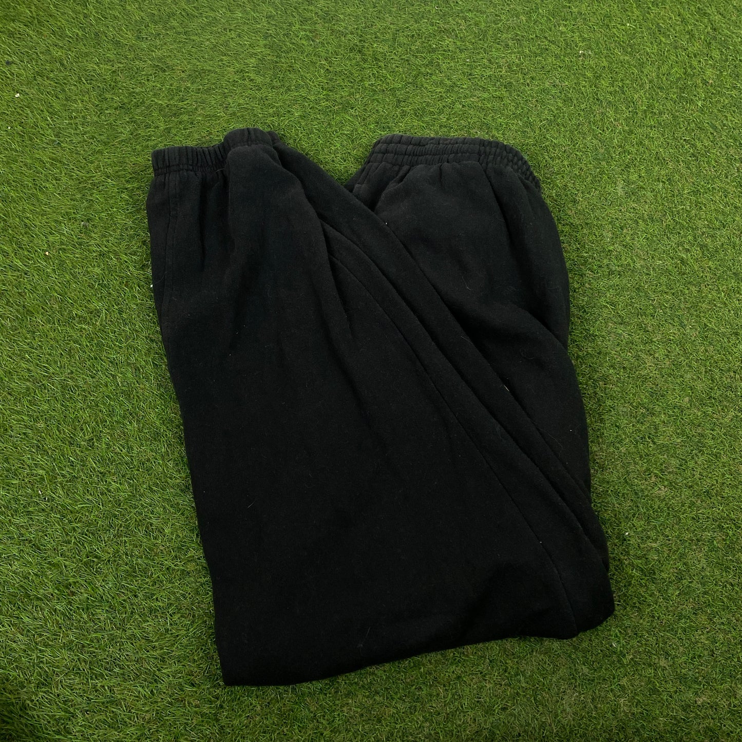 90s Nike Wide Leg Cotton Joggers Black Medium