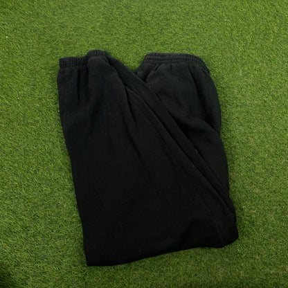 90s Nike Wide Leg Cotton Joggers Black Medium