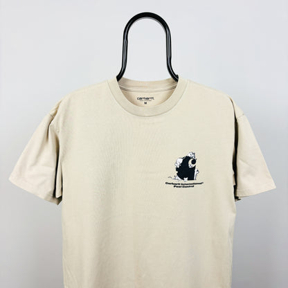 00s Carhartt Pest Control T-Shirt Brown Medium
