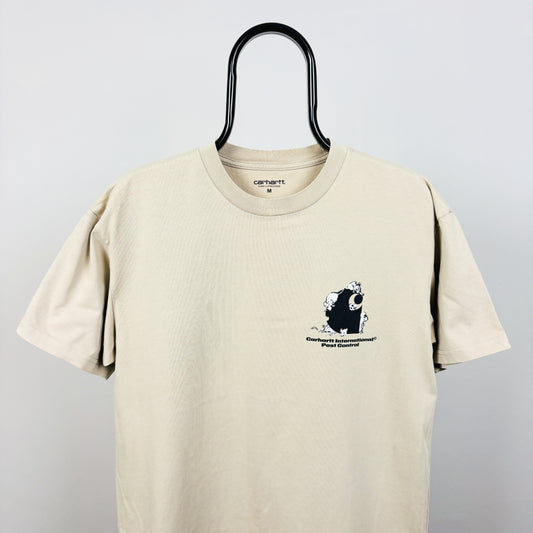 00s Carhartt Pest Control T-Shirt Brown Medium