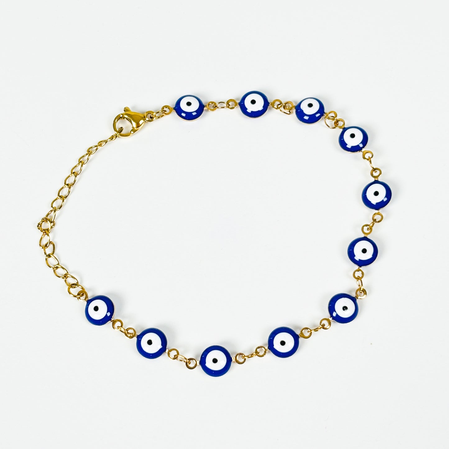 Evil Eye Bracelet Gold Chain