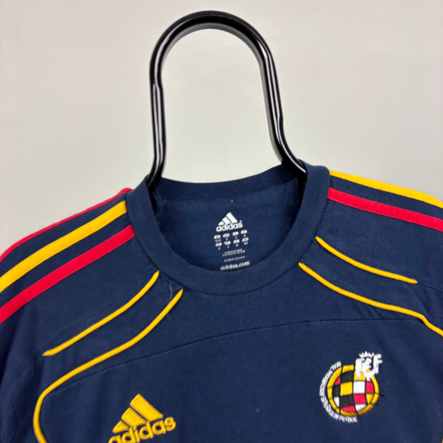 00s Adidas Spain T-Shirt Blue Small