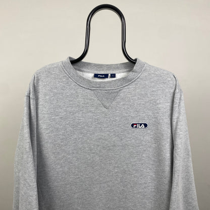 00s Fila Sweatshirt Grey Large