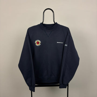 00s Reebok Crewe Alexandra Football Sweatshirt Blue Medium