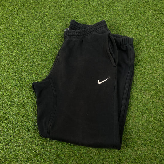 00s Nike Wide Leg Cotton Joggers Black Medium