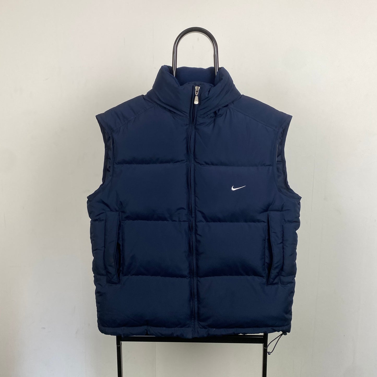 00s Nike Puffer Gilet Jacket Blue Medium