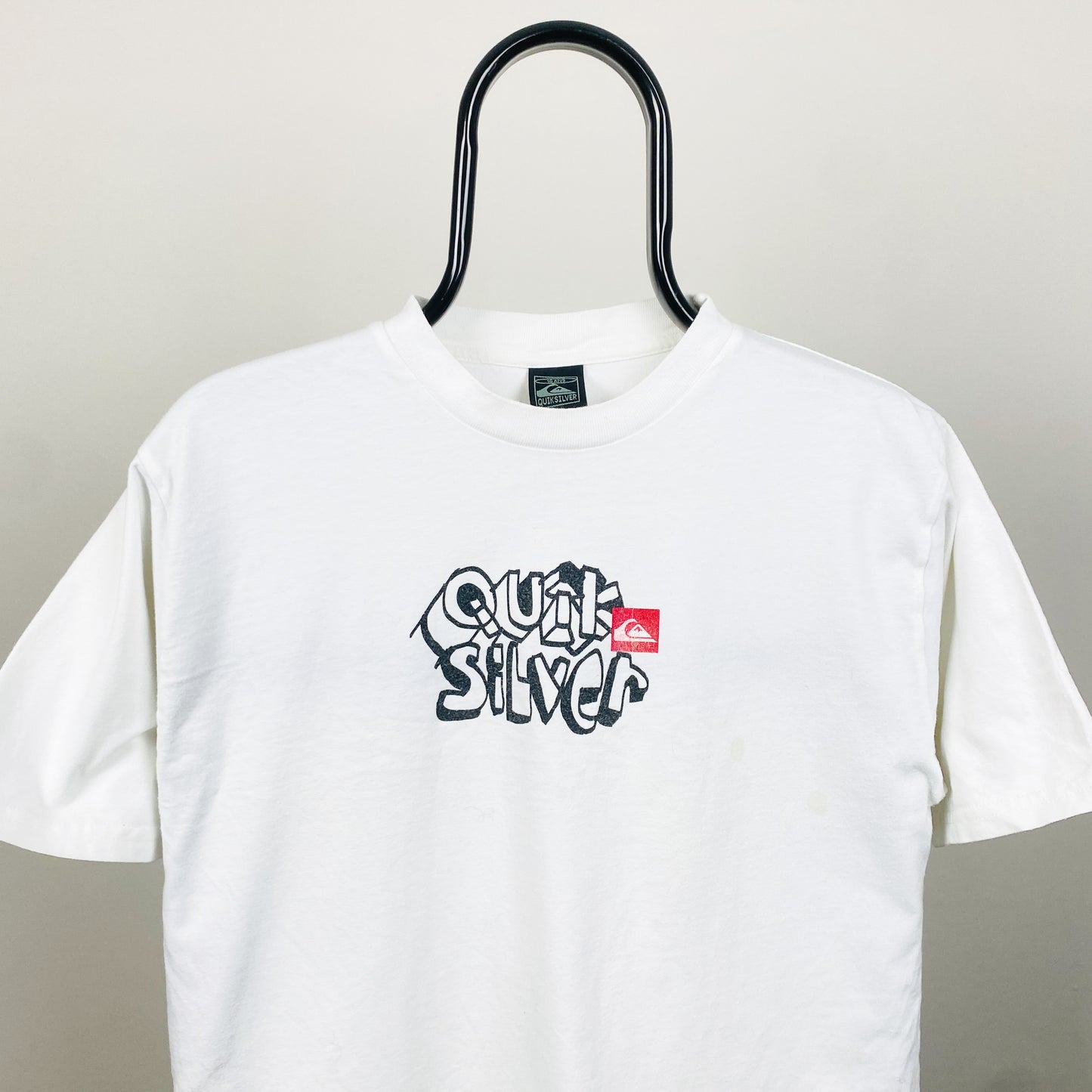 Retro Quiksilver T-Shirt White Small