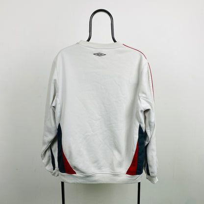 Retro Umbro Sweatshirt White Large